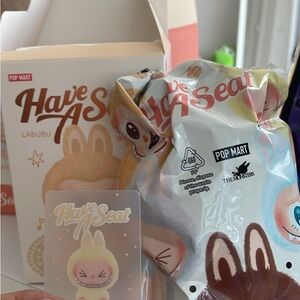 AUTHENTIC POP MART LABUBU Have a Seat Vinyl Plush - SISI(SEALED BAG)